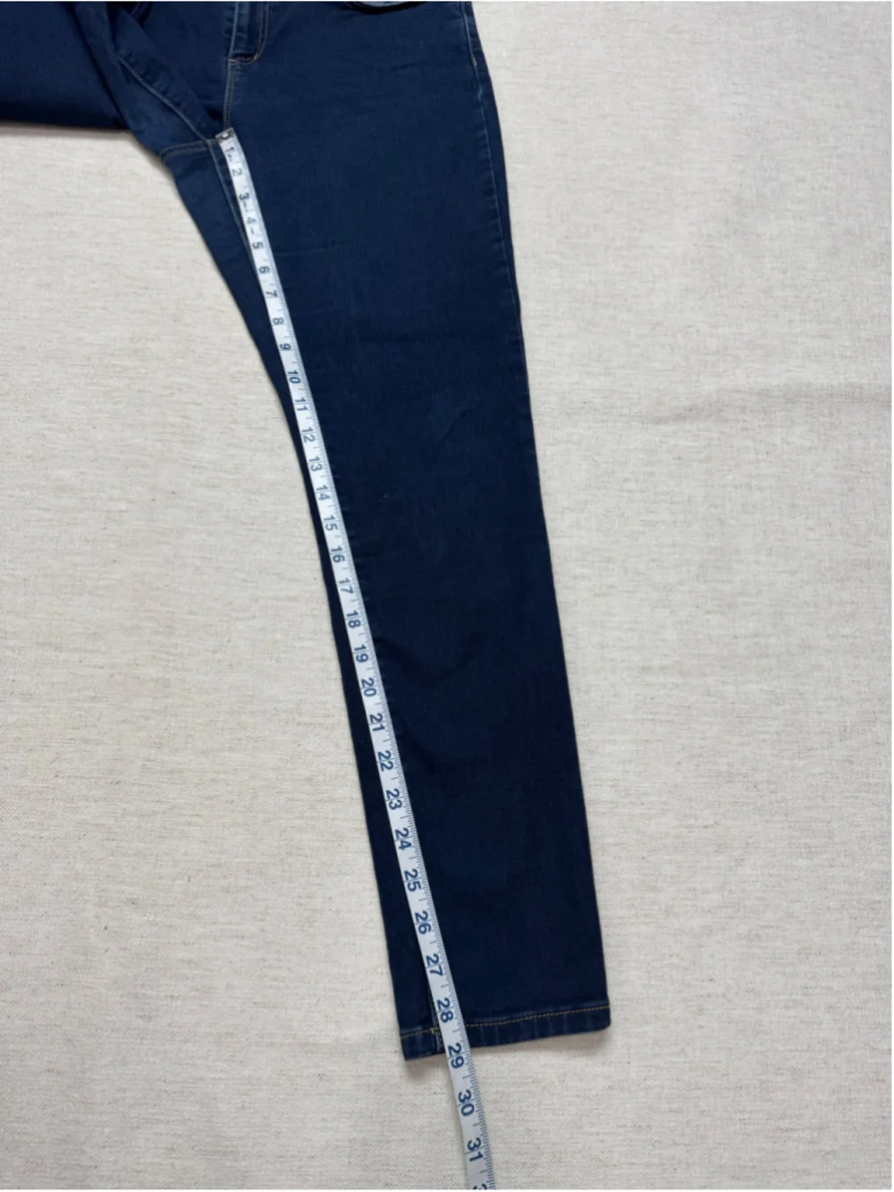 Michael Kors Womens Izzy Skinny Blue Denim Jeans Blue Size 10 Classic Preppy